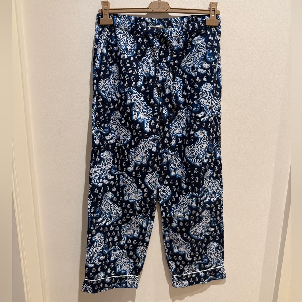Printfresh 2pc Navy Tiger Queen Long PJ Set size Small - Picture 9 of 12
